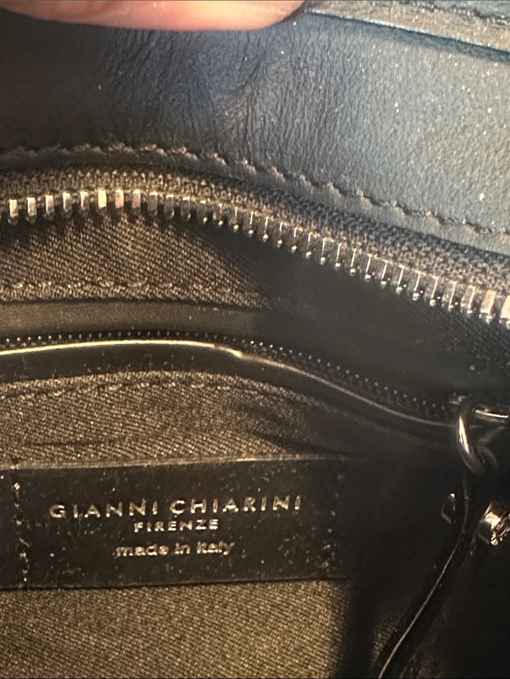 GIANNI CHIARINI FIRENZA Black Glitter Tote - Picture 4 of 10